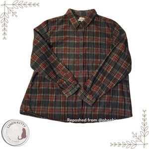 L.L.Bean, 2XL, Flannel. Relaxed fit